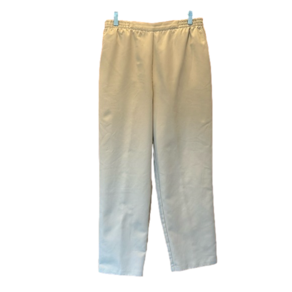 Koret Petite Tan Elastic Waist Trousers Size 12 Petite